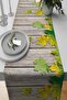 40x140cm Premium Woven Thai Feather Stain Resistant Fabric Table Cloth Runner Plane Leaves Rnr150