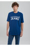 Jeans Printed Navy Blue T-Shirt Loose Fit / Loose Relaxed Fit0612008-70721 - 3