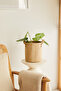 Jute Wardrobe Laundry Children's Room Toy Organizer Folding Storage Basket Organizer Flower Pot 20X20 - 5