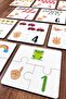 I'm Learning Numbers 10-Piece Wooden Three Piece Matching Game Preschool Wooden Educational Toy - 6