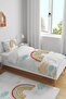 Bohemian Colorful Rainbow Patterned Single Baby Kids Duvet Cover Set - 2