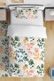 Green Flowers Patterned Single Baby Kids Bedding Set