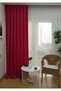 Fuchsia Solid Color Soft Background Curtain, No Pleats, Straight Installation, Extrafoam Gathering, Single Panel