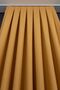 Crown Mustard Solid Color Linen Background Curtain, Pleat-Free Plain Sewing, Extra-Fore Drawstring, Single Wing - 5