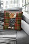 43x43cm Thai Feather Woven Premium Fabric Double Sided Throw Pillow Mr. Teddy Bear Pillow Case Krl908 - 2