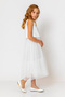 Girl's Sleeveless Diamond Tulle Evening Dress - 6