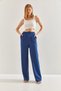 Women's Indigo Lycra Palazzo Scuba Fabric Trousers 60211020 - 5