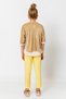 Girl's Elastic Waist Glitter Striped Straight Leg Trousers - 4