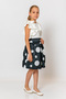 Girl's Polka Dot Midi Skirt - 2