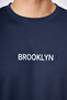 Sports T-Shirt Men's Navy Blue Color Brooklyn Printed Round Neck Fabric - 6