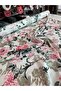 Flam Linen Fabric 100% Cotton Flower Pattern Double Top - 2