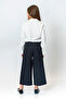 Girl's Front Zippered Wide Leg Trousers - 6