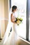 Plain Veil 2.5 Height 3 Meter Width Meter Oval Cut - For Bride Wedding Dress, Civil Wedding, Veil, Tulle, Off-White - 7