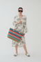 Women's Sea Beach Bag Multicolor Zipper Soft Handle New Season - 3