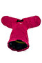 Three-Way Foldable Velvet Cat Tunnel (Red) - 2