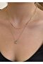 Gold oyster women's 2-piece necklace - 3