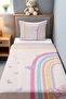 Butterfly Rainbow Patterned Pique Set (160x230cm) - 2