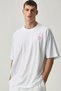 Love Letters Oversized T-Shirt for Men - White