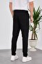 Men's Black Full Stretchy Lycra Fabric Slim Jogger Pants - 4
