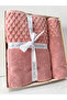 2-Piece Jacquard Boxed Bath Towel Bath Set 1 Piece 70x140, 1 Piece 50x90 - 2