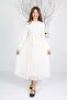 Girl's Long Length Pleated Chiffon Dress