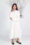 Girl's Long Length Pleated Chiffon Dress - 4