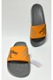 Comfortable and Lightweight Orange Men's Slippers Suitable for Home and Street Use, Size 40-45 - 3