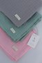 3-Piece 100% Organic Cotton Muslin Blanket Set Baby Girl Model 4 (Pink, Gray, Blue 3 Pieces 75X85 cm) - 2