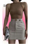 Women's Biscuit Color Camisole Sleeveless Blouse Long Crop Navel Top Undershirt