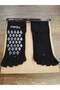Women's 1 Pair Finger Plates Socks Custom Made Black Non-Slip Mid-Cone Bamboo - 2
