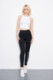 Girl's Long Leggings Extra Stretchy Printed Leggings Black - 5