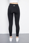 Girl's Long Leggings Extra Stretchy Printed Leggings Black - 7