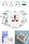 Universal Travel Adapter American British Plug Socket Converter with Surge Protection 150 Countries for You - 5