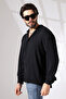 Summer Black Aerobin Loose Fit Long Sleeve Men's Shirt - 3