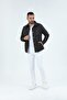 Men's Short Hoodless Padded Classic Quilted Fiber Jacket 9622 - 8