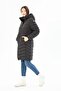 Women's Long Removable Hooded Padded Water Repellent Puffer Jacket 8642 - 2