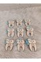 20 pieces of wooden tooth gift magnet tooth wheat tooth party - 3