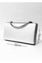 Women's Laser Black Evening Dress Clutch Portfolio Evening Bag - 7