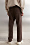 Freddy Men's Regular Fit Soft Fabric Printed 3 Pocket Bitter Brown Sweatpants - 6