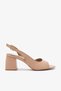 Lulu Nude Genuine Leather Women's Heeled Shoes