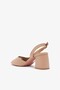 Lulu Nude Genuine Leather Women's Heeled Shoes - 3