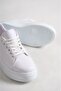 Dakota White Matte Leather Women's Sneakers - 5