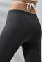 Cotton Compact Combed Lycra Wrist Leggings 20514 Dark Anthracitmelange - 3