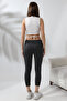 Cotton Compact Combed Lycra Wrist Leggings 20514 Dark Anthracitmelange - 4