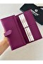 Genuine Leather Gentle Women's Purple Color Wallet - 5