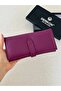 Genuine Leather Gentle Women's Purple Color Wallet - 2