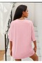 Women's Tiny Heart Printed Women's Oversize Salas T-Shirt - 3
