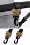 Cute Panda Bag Hanging Apparatus Metal Stroller Hook Stylish Decor Baby Stroller Hanging Apparatus 2 Pieces - 2