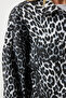 Women's Black Ecru Leopard Print Denim Jacket Vc00007 - 5