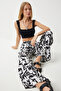 Women Regular Fit Allover Print Wide Leg Pants, Multicolor
